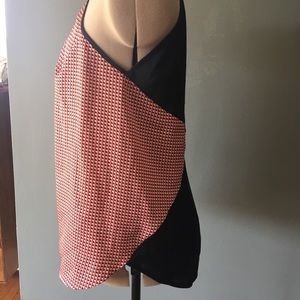 Ann Taylor Petite Red, White & Blue top.